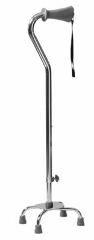 Silver Collection Low Profile Quad Cane, Aluminum